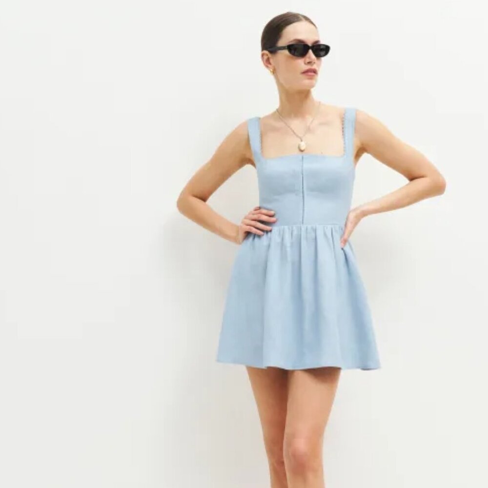 Like-New Reformation Sherri Linen Dress